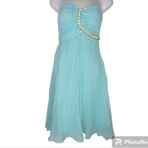 Vera Lucy Beaded Party Cocktail Dress Mini Dress S